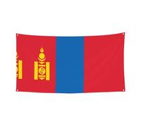 Bandiera della Mongolia Festività Banner Hanging Flag, Halloween, Festa di Natale, Amici Raccolta Banner Bandiera, 177,8 x 88,9 cm Banner Decorativo