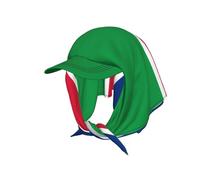 Bandiera della Namibia Bandana Cappello da baseball da donna con visiera e sciarpa attaccata, cappello estivo leggero per il sole, per viaggi, spiaggia, attività all'aperto, nero