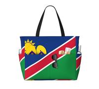 Bandiera della Namibia Borsa da viaggio multifunzionale da spiaggia multi tasca design alla moda adatta per vari luoghi all'aperto