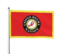 Bandiera Della Nazione Houma Unita Garden Flag Durevole Bandiere Da Giardino Con 2 Occhielli Bandiera Da Cortile Per All'Aperto Fattoria Patio 90X150 Cm