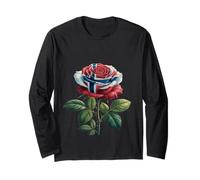 Bandiera della Norvegia Rose Maglia a Manica