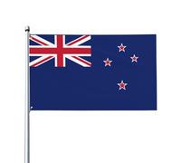 Bandiera della Nuova Zelanda da giardino decorativa per esterni, 9 x 1,5 m, in poliestere resistente, con occhielli in ottone