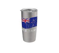 Bandiera della Nuova Zelanda Kiwi invecchiato Uomini Donne Bambini Aotearoa Bicchiere termico in acciaio inox doppia parete