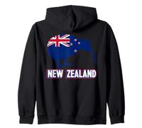 Bandiera della Nuova Zelanda Kiwi patriottica Uomini Donne Bambini Aotearoa Felpa con Cappuccio
