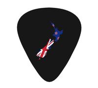 Bandiera della Nuova Zelanda Mappa Chitarra Plettri Plettri Per Chitarra Basso 12 Pack