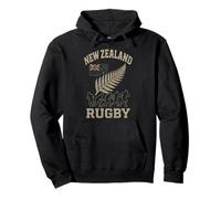 Bandiera della Nuova Zelanda Rugby Silver Fern Felpa con Cappuccio