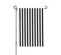 Bandiera della pace a righe bianche e nere con stampa 3D verticale su entrambi i lati, decorazione per la casa, giardino, patio, cortile, prato, bandiera 71 x 101 cm