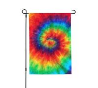 Bandiera della pace arcobaleno Tie Dye stampa 3d verticale su entrambi i lati decorazione della casa all'aperto giardino patio cortile prato bandiera 71 x 101 cm