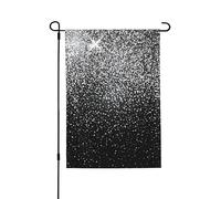 Bandiera della pace con glitter argento lucido stampa 3d verticale su entrambi i lati decorazione per la casa all'aperto giardino patio cortile prato bandiera 71 x 101 cm