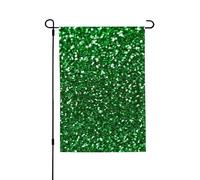 Bandiera della pace con paillettes verdi con stampa 3D verticale su entrambi i lati, decorazione per la casa, giardino, patio, cortile, prato, bandiera 71 x 101 cm