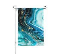 Bandiera della pace in marmo blu pietra oro stampa 3d verticale su entrambi i lati decorazione per la casa all'aperto giardino patio cortile prato bandiera 71 x 101 cm