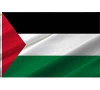 Bandiera della Palestina, 90 x 1,5 m bandiere nazionali palestinesi con 2 occhielli in ottone poliestere di alta qualità