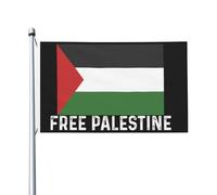 Bandiera della Palestina Bandiera della Palestina gratuita per la stanza dei ragazzi Bandiere bifacciali fantastiche da parete per aula 3x5 Ft, Arazzo della Palestina gratuito per dormitorio