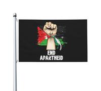 Bandiera della Palestina, bandiera della Palestina libera dalla fine dell'apartheid per la camera dei ragazzi, bandiera bifacciale, striscione esterno per la camera dei ragazzi, 9,1 x 1,5 m, arazzo da