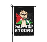 Bandiera della Palestina Bandiere dei forti della Palestina Bandiere da giardino dei forti della Palestina Bandiere da giardino divertenti 12x18 Bandiera da giardino a doppia faccia per l'estate