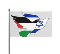Bandiera Della Palestina Israele Birds Della Pace Stampa Bandiere Da Balcone Decorative Bandiere Rinforzo Bandiera 90X150Cm