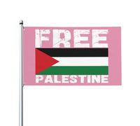 Bandiera della Palestina Libera Rosa 3x5 Supporto per la Palestina Cartello da Giardino Prega per la Palestina Io sto con la Palestina Bandiera Libera della Palestina Forte 3x5 Piedi Bandiera per Este