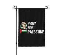 Bandiera della Palestina Pregate per la Palestina Bandiera Pregate per la Palestina Bandiera da giardino Divertente bandiera da giardino 12x18 Bandiera da giardino su entrambi i lati per esterno
