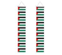 Bandiera della Palestina stampa portico banner, banner esterno, decorazioni del Ringraziamento, per tutte le celebrazioni