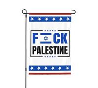 Bandiera della Palestina, supporto per Israele, prega per Israele, bandiere da giardino, striscioni bifacciali da 12x18 pollici, cartelli da giardino