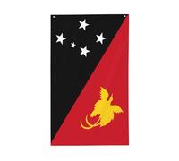 Bandiera della Papua Nuova Guinea per casa da cortile, 90 x 1,5 m, striscione con occhielli per interni ed esterni, decorazioni per la casa