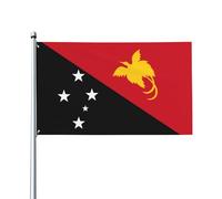 Bandiera della Papua Nuova Guinea Stampe Bandiere decorative per esterni 0,9 x 1,5 m leggera e bella adatta per cortili all'aperto e celebrazioni di festival.