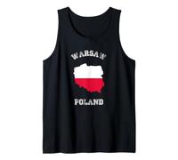 Bandiera della Polonia Distressed Warsaw Pride Canotta