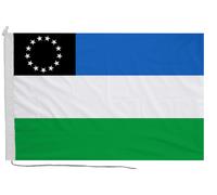 Bandiera della provincia del Rio Negro con corda e levetta - fatta a mano nel...