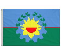 Bandiera della provincia di Buenos Aires con occhielli - fatta a mano nel...