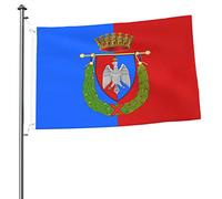 Bandiera Della Provincia Di Roma Durevole Bandiere Di Benvenuto Divertente Bandiere Da Giardino Decorazione Per Esterni All'Aperto Interni 90X150Cm