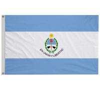 Bandiera della provincia di San Juan con occhielli - fatta a mano nel Regno...