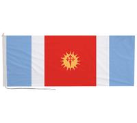 Bandiera della provincia di Santiago del Estero con corda e levetta - fatta a...