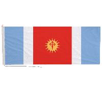 Bandiera della provincia di Santiago del Estero con corda e levetta - fatta a...