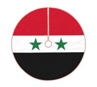 Bandiera della Repubblica Araba Siriana Base per albero di Natale, copertura base per albero di Natale, Capodanno, decorazioni per la casa, base per albero di Natale, regali