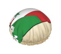 Bandiera della Repubblica Araba Siriana Map01 Cuffia da doccia da donna riutilizzabile grande cuffia da doccia da uomo Quickdry Cura dei capelli lunghi corti per bambini bagno