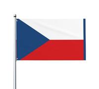 Bandiera della Repubblica Ceca. Bandiera da giardino per esterni, 9 x 1,5 m, in poliestere con stampa vivida, facile da appendere per feste in terrazza e campeggio.