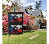 Bandiera della Repubblica Ceca con leone, bifacciale, 28x40 pollici, decorazione per esterni