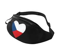 Bandiera della Repubblica Ceca Cuore Casual sportivo per il tempo libero da uomo e da donna Regalo per esercizi per il giorno dello sport