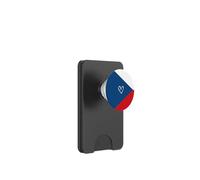 Bandiera della Repubblica Ceca Cuore Orgoglioso Patrimonio Giornata Nazionale PopSockets PopWallet per MagSafe