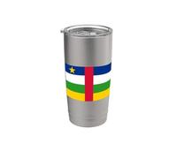 BANDIERA DELLA REPUBBLICA CENTRAFRICANA BANGUI Bicchiere termico in acciaio inox doppia parete