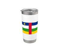 BANDIERA DELLA REPUBBLICA CENTRAFRICANA BANGUI Bicchiere termico in acciaio inox doppia parete