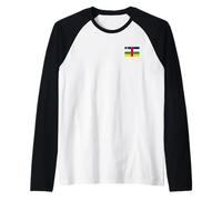BANDIERA DELLA REPUBBLICA CENTRAFRICANA BANGUI Maglia con Maniche Raglan
