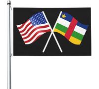 Bandiera della Repubblica Centrafricana e americana, 3x5 piedi, bandiere luminose