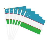 Bandiera della Repubblica dell'Uzbekistan Stampa Bandiera Portatile Bandiere Feste Feste Feste Decorazione Riunione Eventi