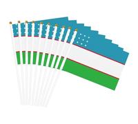 Bandiera della Repubblica dell'Uzbekistan Stampa Bandiera Portatile Bandiere Feste Feste Feste Decorazione Riunione Eventi