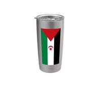 Bandiera della Repubblica Democratica Araba Saharawi Bicchiere termico in acciaio inox doppia parete