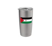 Bandiera della Repubblica Democratica Araba Saharawi Bicchiere termico in acciaio inox doppia parete