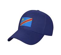 Bandiera della Repubblica Democratica del Congo Uomo Donna Cappellini da Baseball Tesa Curva Cappello da Baseball Regolabile Cappello Piatto per Caccia All'Aperto Alpinismo