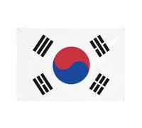 Bandiera della Repubblica di Corea che crea atmosfera festiva striscione 119,4 x 180,3 cm per Natale, feste notturne, riunioni di amici