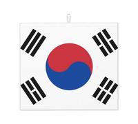 Bandiera della Repubblica di Corea Tappetino assorbente da cucina da 45,7 x 40,6 cm, assorbe l'acqua e antiscivolo, adatto per stoviglie e piatti da cucina.